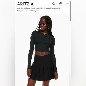 Aritzia Sunday Best - cropped longsleeve size XS